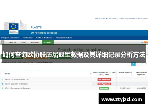 如何查询欧协联历届冠军数据及其详细记录分析方法 如何查询欧协联历届冠军数据及其详细记录分析方法